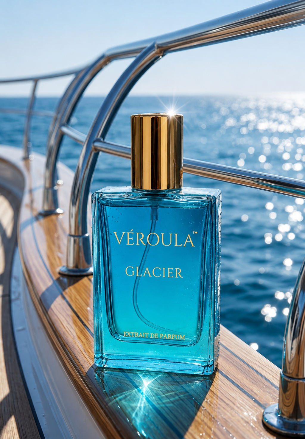 Véroula Glacier 30 ML Extrait de Parfum on a yacht