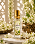Véroula Mogra Attar 8 ML with white mogra blossoms